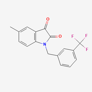 5-methyl-1-[3-(trifluoromethyl)benzyl]-1H-indole-2,3-dione
