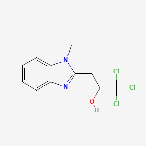 1,1,1-trichloro-3-(1-methyl-1H-benzimidazol-2-yl)propan-2-ol