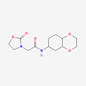 N-(octahydrobenzo[b][1,4]dioxin-6-yl)-2-(2-oxooxazolidin-3-yl)acetamide
