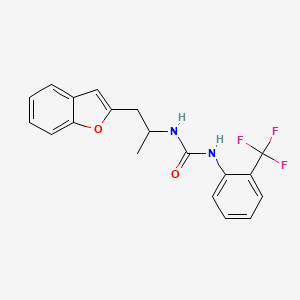 1-(1-(Benzofuran-2-yl)propan-2-yl)-3-(2-(trifluoromethyl)phenyl)urea