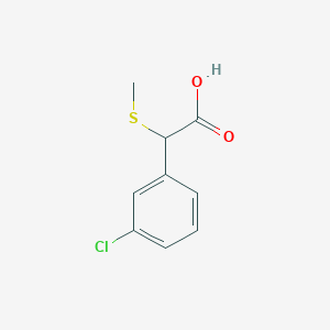 2-(3-Chlorophenyl)-2-(methylsulfanyl)acetic acid