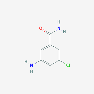 molecular formula C7H7ClN2O B2914272 3-Amino-5-chlorobenzamide CAS No. 1261497-69-1