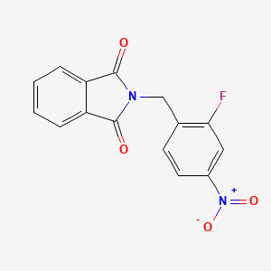 molecular formula C15H9FN2O4 B2914287 2-(2-Fluoro-4-nitrobenzyl)isoindoline-1,3-dione CAS No. 1402586-10-0