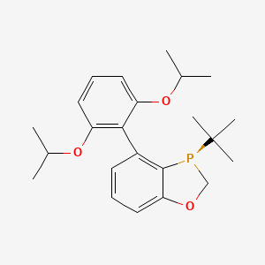 molecular formula C23H31O3P B2914289 (R)-3-(tert-Butyl)-4-(2,6-diisopropoxyphenyl)-2,3-dihydrobenzo[d][1,3]oxaphosphole CAS No. 1338454-38-8