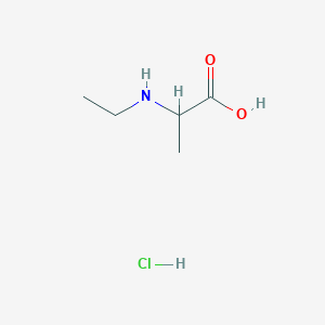 molecular formula C5H12ClNO2 B2914315 2-(Ethylamino)propanoic acid hydrochloride CAS No. 122890-57-7