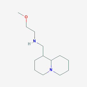 2-methoxy-N-(octahydro-2H-quinolizin-1-ylmethyl)ethanamine
