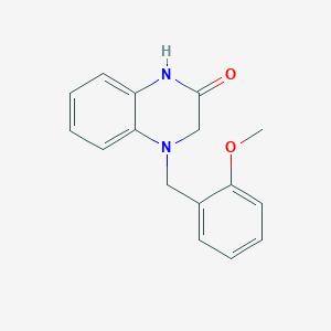 molecular formula C16H16N2O2 B2914353 4-[(2-Methoxyphenyl)methyl]-1,3-dihydroquinoxalin-2-one CAS No. 2402829-18-7