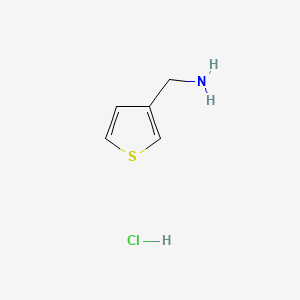 molecular formula C5H8ClNS B2914355 Thiophen-3-ylmethanamine hydrochloride CAS No. 115132-84-8; 27757-86-4