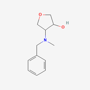 molecular formula C12H17NO2 B2914358 4-[Benzyl(methyl)amino]oxolan-3-ol CAS No. 1873188-24-9