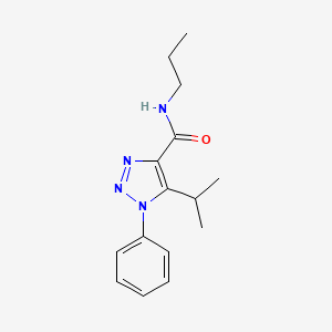 molecular formula C15H20N4O B2914369 5-isopropyl-1-phenyl-N-propyl-1H-1,2,3-triazole-4-carboxamide CAS No. 954320-16-2