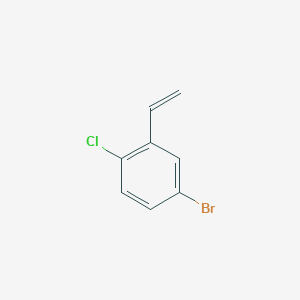 molecular formula C8H6BrCl B2914401 4-Bromo-1-chloro-2-ethenylbenzene CAS No. 1691087-90-7
