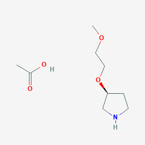 B2914404 (S)-3-(2-Methoxyethoxy)pyrrolidine acetate CAS No. 1956435-94-1; 880362-02-7