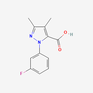1-(3-fluorophenyl)-3,4-dimethyl-1H-pyrazole-5-carboxylic acid