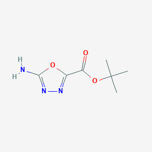 molecular formula C7H11N3O3 B2914418 Tert-butyl 5-amino-1,3,4-oxadiazole-2-carboxylate CAS No. 2248328-74-5
