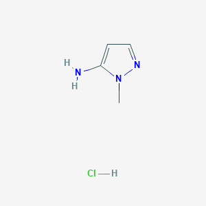 molecular formula C4H8ClN3 B2914436 1-methyl-1H-pyrazol-5-amine hydrochloride CAS No. 32016-34-5