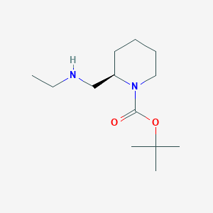 molecular formula C13H26N2O2 B2914448 tert-Butyl (R)-2-((ethylamino)methyl)piperidine-1-carboxylate CAS No. 1932812-25-3