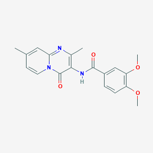 molecular formula C19H19N3O4 B2914470 N-(2,8-dimethyl-4-oxo-4H-pyrido[1,2-a]pyrimidin-3-yl)-3,4-dimethoxybenzamide CAS No. 897616-83-0