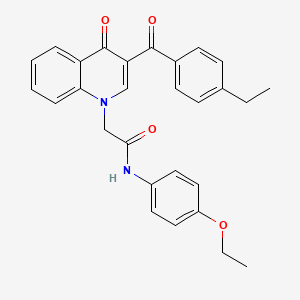molecular formula C28H26N2O4 B2914481 N-(4-ethoxyphenyl)-2-[3-(4-ethylbenzoyl)-4-oxo-1,4-dihydroquinolin-1-yl]acetamide CAS No. 897759-20-5