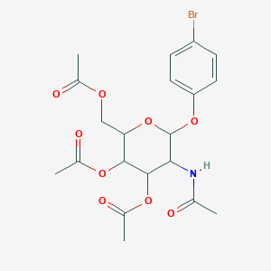 [5-Acetamido-3,4-diacetyloxy-6-(4-bromophenoxy)oxan-2-yl]methyl acetate