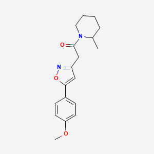 2-(5-(4-Methoxyphenyl)isoxazol-3-yl)-1-(2-methylpiperidin-1-yl)ethanone