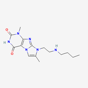 8-(2-(butylamino)ethyl)-1,7-dimethyl-1H-imidazo[2,1-f]purine-2,4(3H,8H)-dione