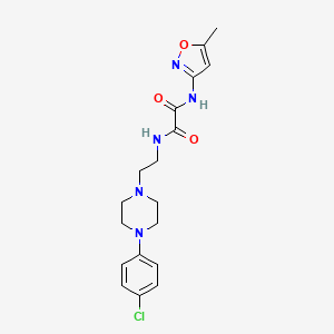N1-(2-(4-(4-chlorophenyl)piperazin-1-yl)ethyl)-N2-(5-methylisoxazol-3-yl)oxalamide