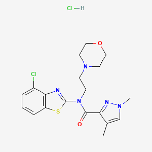 N-(4-chlorobenzo[d]thiazol-2-yl)-1,4-dimethyl-N-(2-morpholinoethyl)-1H-pyrazole-3-carboxamide hydrochloride