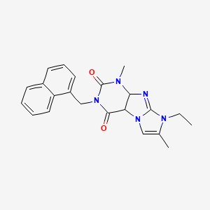 8-ethyl-1,7-dimethyl-3-[(naphthalen-1-yl)methyl]-1H,2H,3H,4H,8H-imidazo[1,2-g]purine-2,4-dione