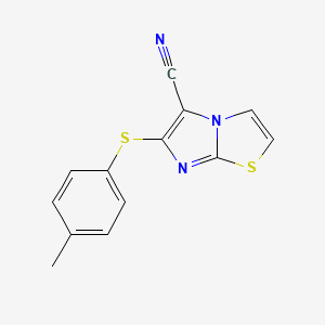 6-[(4-Methylphenyl)sulfanyl]imidazo[2,1-b][1,3]thiazole-5-carbonitrile