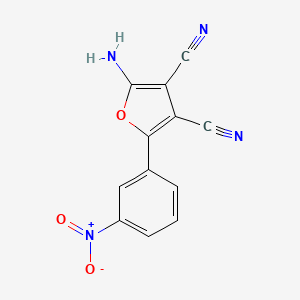 2-Amino-5-(3-nitrophenyl)furan-3,4-dicarbonitrile