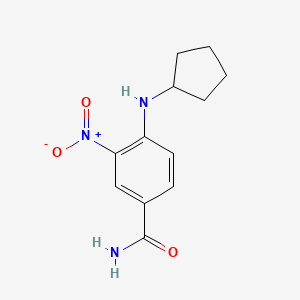 4-(Cyclopentylamino)-3-nitrobenzamide