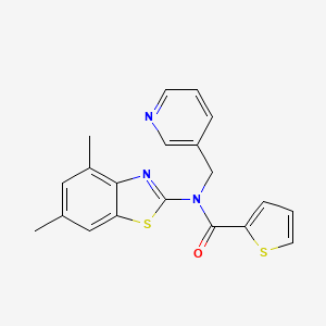 N-(4,6-dimethylbenzo[d]thiazol-2-yl)-N-(pyridin-3-ylmethyl)thiophene-2-carboxamide