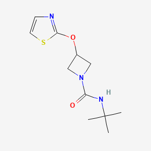 B2914532 N-(tert-butyl)-3-(thiazol-2-yloxy)azetidine-1-carboxamide CAS No. 1797893-17-4