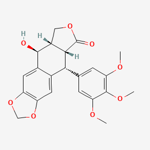 (5S,5aS,8aR,9R)-5-hydroxy-9-(3,4,5-trimethoxyphenyl)-5a,6,8a,9-tetrahydro-5H-[2]benzofuro[5,6-f][1,3]benzodioxol-8-one