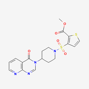 methyl 3-((4-(4-oxopyrido[2,3-d]pyrimidin-3(4H)-yl)piperidin-1-yl)sulfonyl)thiophene-2-carboxylate