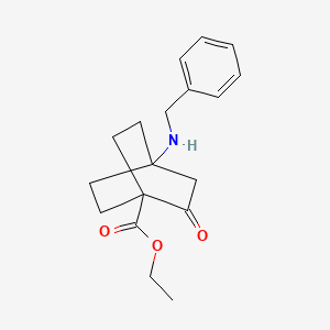 Ethyl 4-(benzylamino)-2-oxobicyclo[2.2.2]octane-1-carboxylate