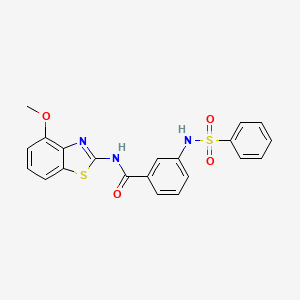 N-(4-methoxybenzo[d]thiazol-2-yl)-3-(phenylsulfonamido)benzamide