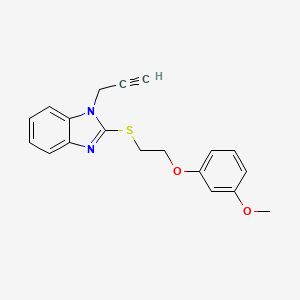1-Methoxy-3-[2-(1-prop-2-ynylbenzimidazol-2-ylthio)ethoxy]benzene