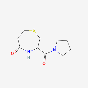 3-(Pyrrolidine-1-carbonyl)-1,4-thiazepan-5-one