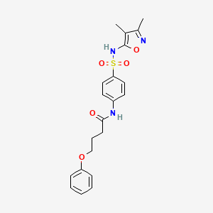 N-{4-[(3,4-dimethyl-1,2-oxazol-5-yl)sulfamoyl]phenyl}-4-phenoxybutanamide