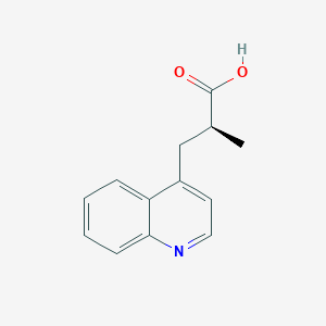 molecular formula C13H13NO2 B2914622 (2S)-2-Methyl-3-quinolin-4-ylpropanoic acid CAS No. 2248197-87-5
