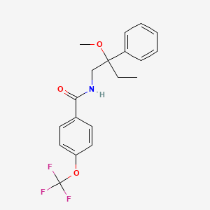 molecular formula C19H20F3NO3 B2914663 N-(2-methoxy-2-phenylbutyl)-4-(trifluoromethoxy)benzamide CAS No. 1797089-64-5