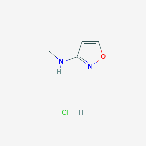 molecular formula C4H7ClN2O B2914756 Isoxazol-3-YL-methylamine hydrochloride CAS No. 1273566-13-4