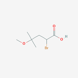 molecular formula C7H13BrO3 B2914761 2-bromo-4-methoxy-4-methylpentanoicacid CAS No. 2503208-59-9