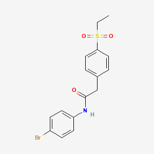 molecular formula C16H16BrNO3S B2914791 N-(4-bromophenyl)-2-[4-(ethanesulfonyl)phenyl]acetamide CAS No. 919758-97-7