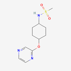 N-((1r,4r)-4-(pyrazin-2-yloxy)cyclohexyl)methanesulfonamide