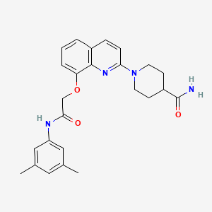 1-(8-(2-((3,5-Dimethylphenyl)amino)-2-oxoethoxy)quinolin-2-yl)piperidine-4-carboxamide