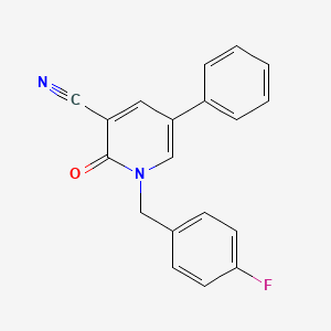 1-(4-Fluorobenzyl)-2-oxo-5-phenyl-1,2-dihydro-3-pyridinecarbonitrile