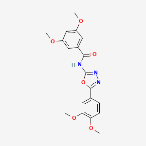 N-(5-(3,4-dimethoxyphenyl)-1,3,4-oxadiazol-2-yl)-3,5-dimethoxybenzamide