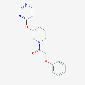 1-(3-(Pyrimidin-4-yloxy)piperidin-1-yl)-2-(o-tolyloxy)ethanone